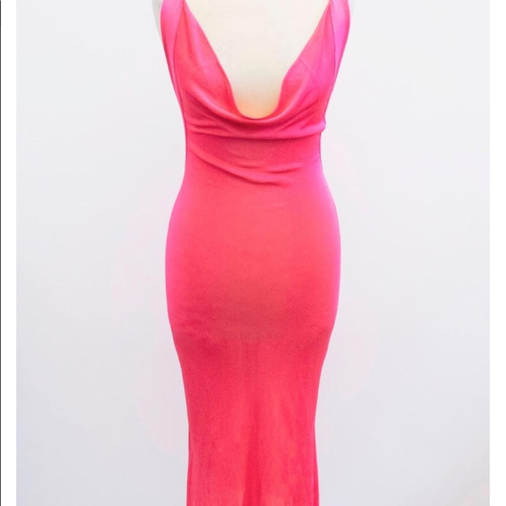 Alexander McQueen Pink Cross Back Dress SZ Medium